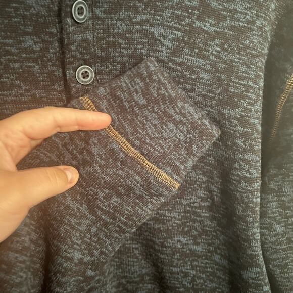 Weatherproof Vintage Men's Heather Blue Pullover Shirt Size Small - Picture 2 of 8